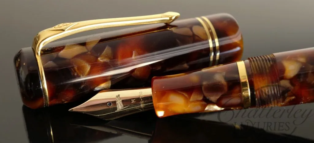 British Bespoke Pens/Conway Stewart Winston Classic Brown Fountain Pen