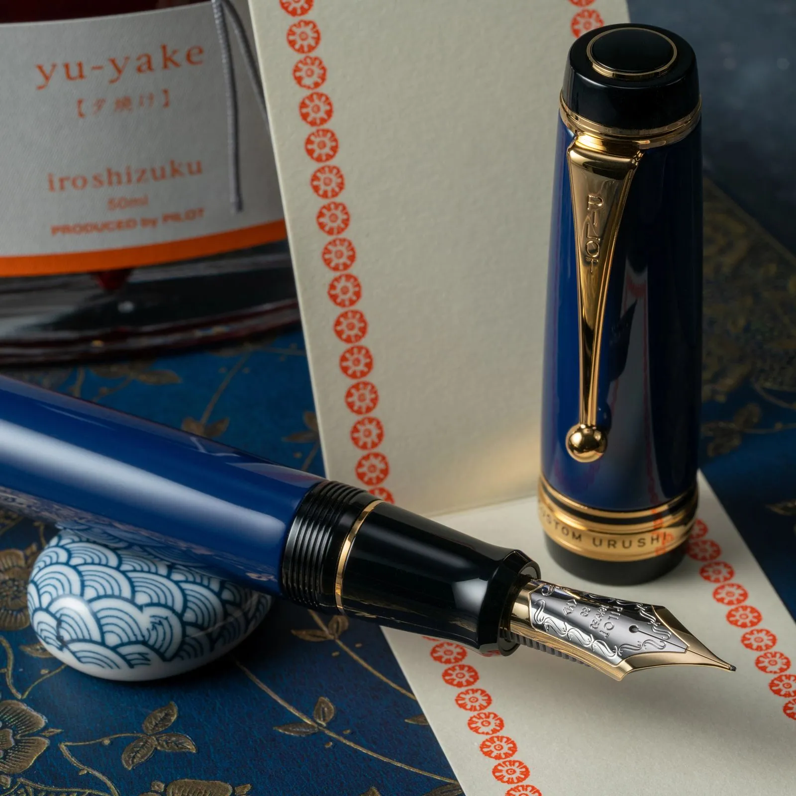 Pilot Custom Urushi Prussian Blue Fountain Pen