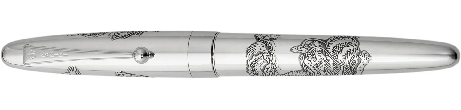 Pilot Silvern Sterling Silver Dragon Fountain Pen