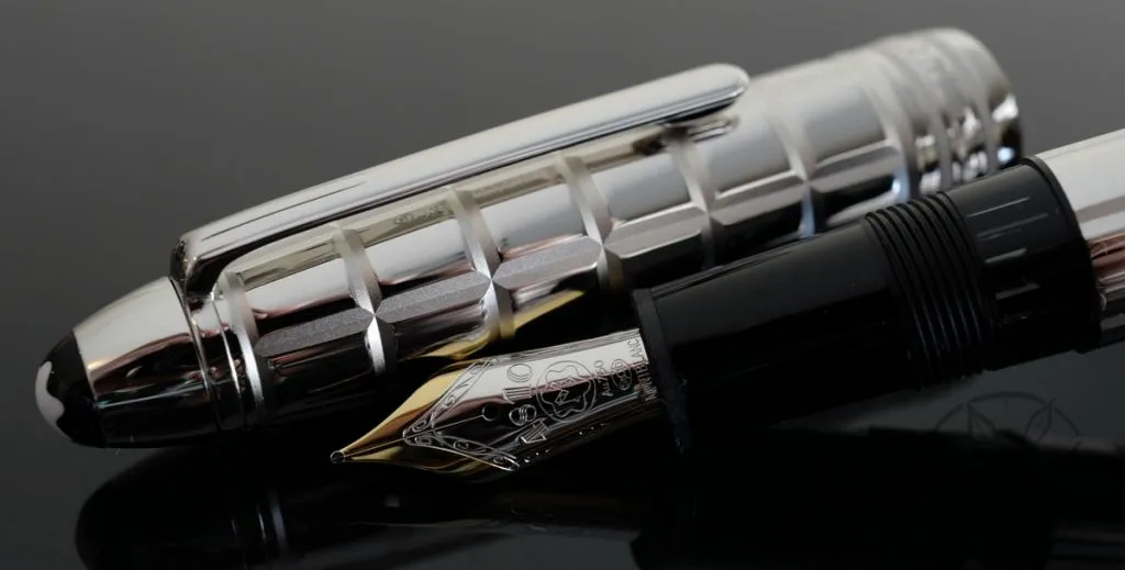 Montblanc 146 Meisterstück Solitaire Platinum-Plated Facet LeGrand Fountain Pen