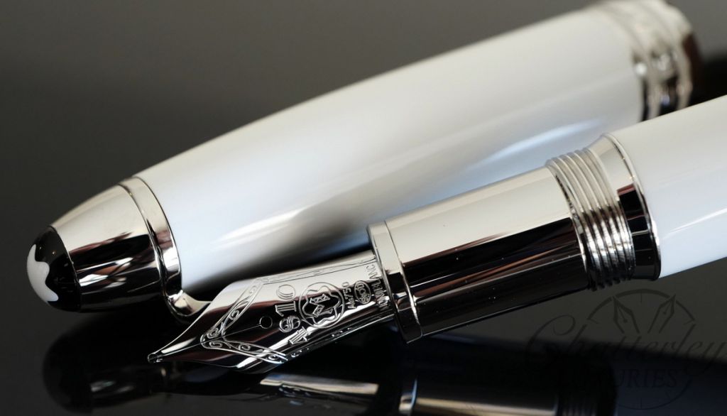 Montblanc Fountain Pen Meisterstuck White Solitaire LeGrand