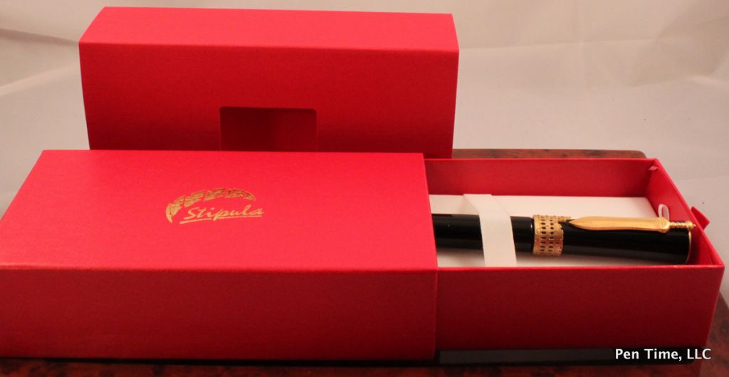 Stipula Gladiator Fountain Pen in Red Blue and Black Chatterley