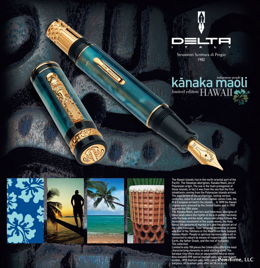 Delta indigenous people collection Hawaii 2012 Special Limited Edition Fountain Pen (4)