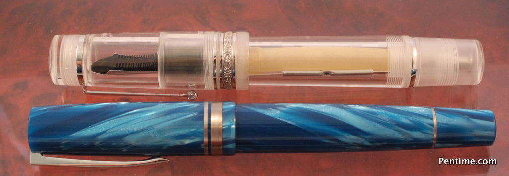 Delta Chatterley Pens Blue Titanio Fountain Pen 10