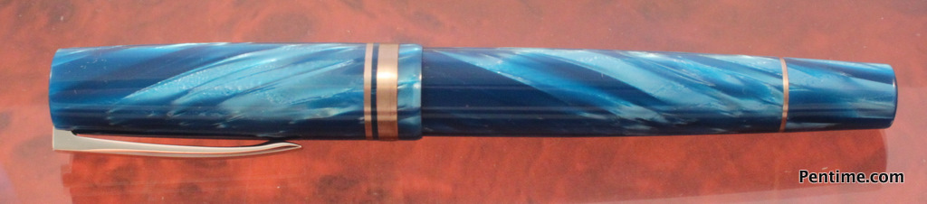 Delta Chatterley Pens Blue Titanio Fountain Pen 3