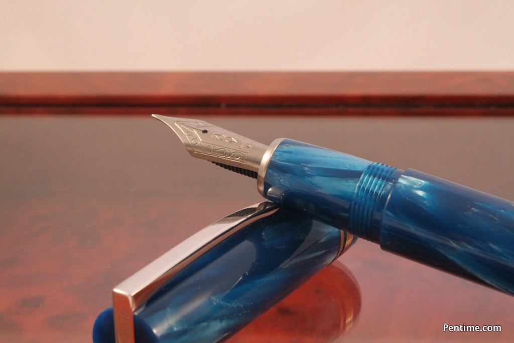 Delta Chatterley Pens Blue Titanio Fountain Pen 5