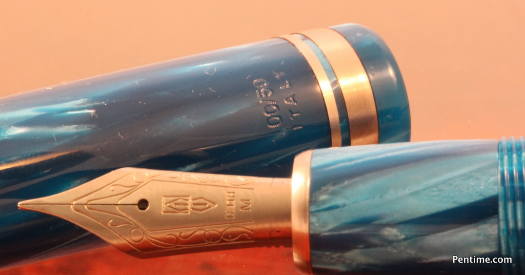 Delta Chatterley Pens Blue Titanio Fountain Pen 8