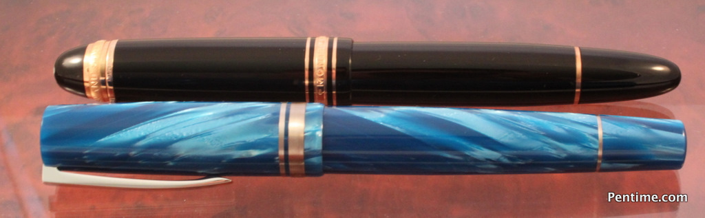 Delta Chatterley Pens Blue Titanio Fountain Pen 9