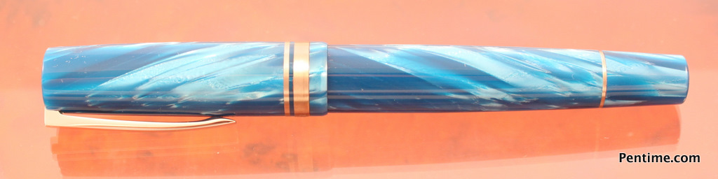 Delta Chatterley Pens Blue Titanio Fountain Pen2
