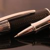 Libelle Santa Croce Nero Leather Rollerball Pen (1)