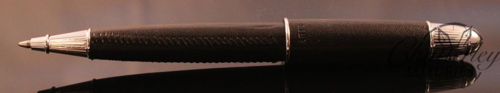 Libelle Santa Croce Nero Black Leather Ballpoint Pen
