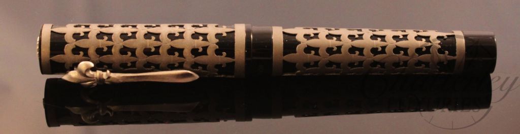 Stipula Chatterley Pens Fleur De Lis titanium Overlay T Flex nib (5)