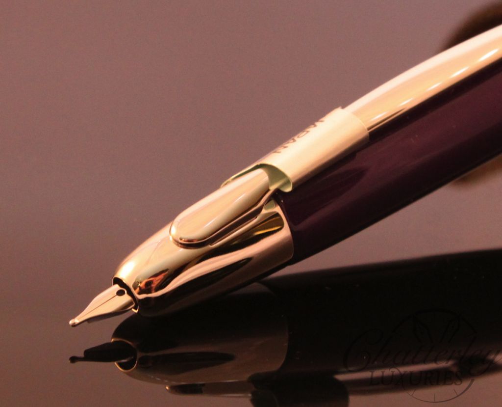 Pilot Vanishing Point Purple Fountain Pen (1)