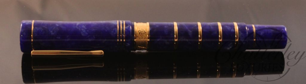 Delta Charles Darwin Evolution Limited Edition Blue and Vermeil Rollerball Pen (1)