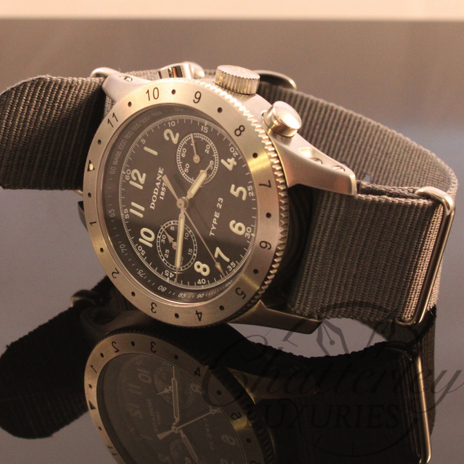 DODANE FLYBACK CHRONOGRAPH AUTOMATIC WATCH TYPE 23 with Gray nato strap