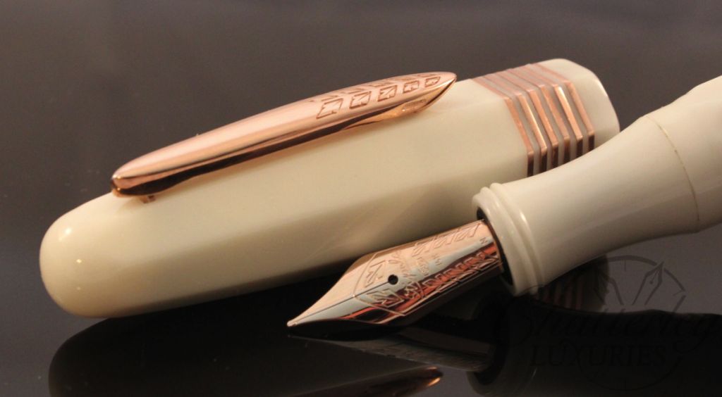 Stipula / Chatterley Pens Faceted Etruria Ivory White Limited Edition Fountain Pen