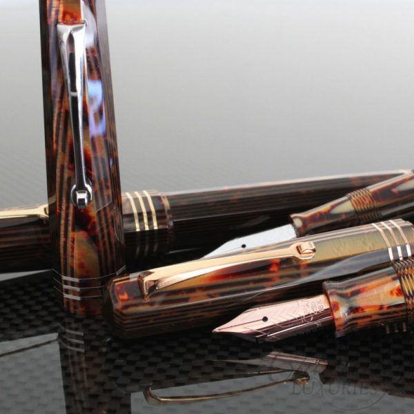 Omas Brown Bronze Celluloid Arco Paragon Limited Edition Fountain Pen collection