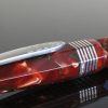 Stipula Red and Green Celluloid Faceted Etruria Fountain Pen