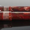 Stipula Red and Green Celluloid Limited Edition Faceted Etruria Fountain Pen