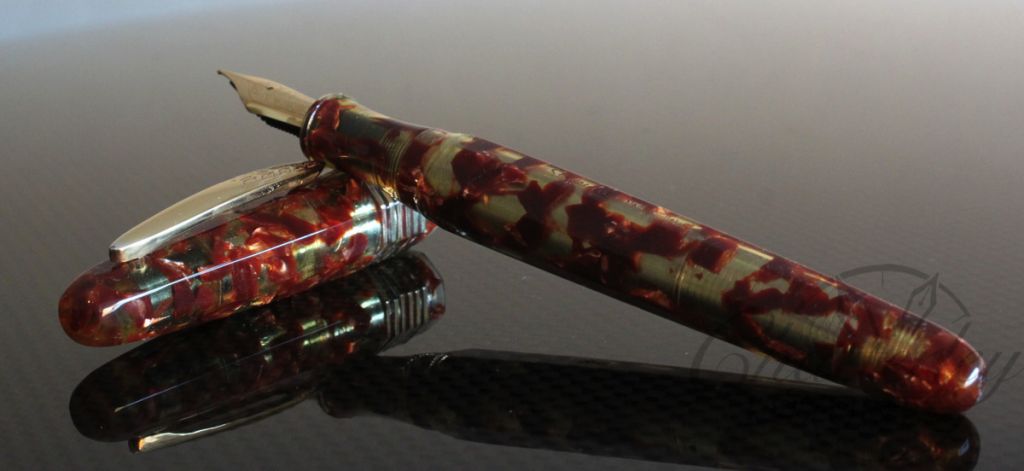 Stipula Florentia LE Ballpoint Pen - Amber Celluloid (Very Nice in