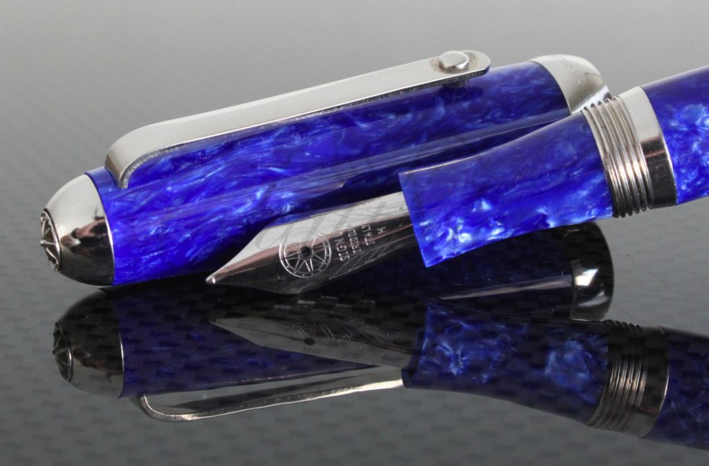 Signum Orione Blue Steel Iridium Tip Fountain Pen3