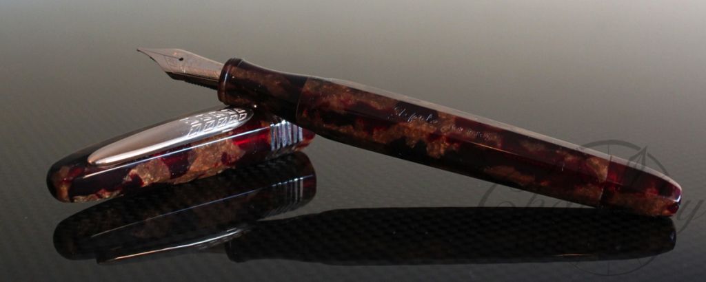 Stipula Faceted Etruria Limited Edition Amber Celluloid Fountain Pen2