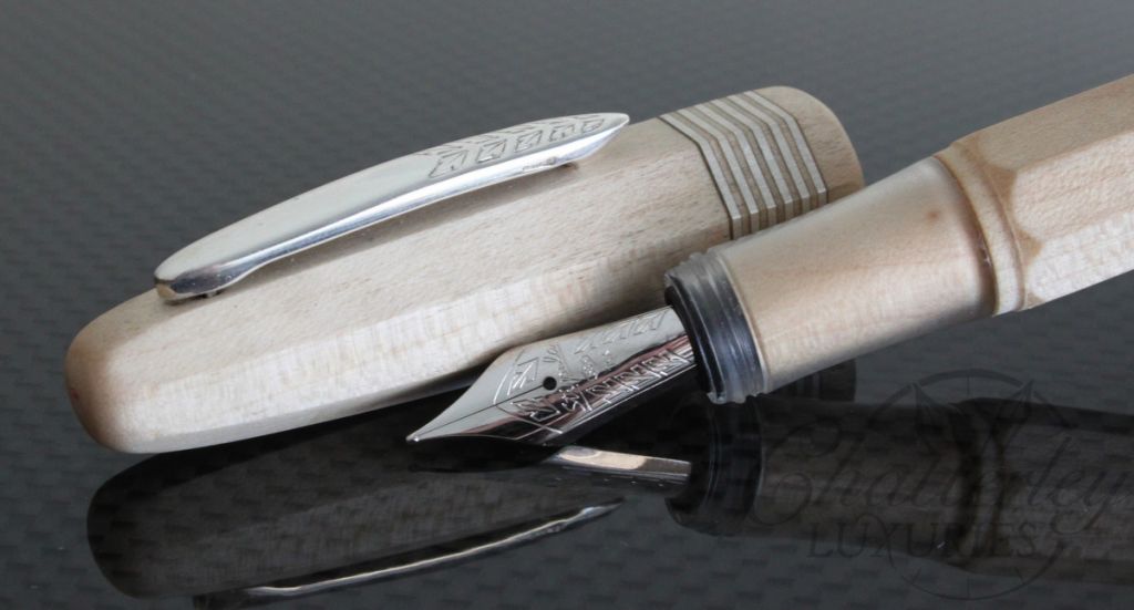 Stipula Maple Wood Faceted Etruria Limited Edition Pen