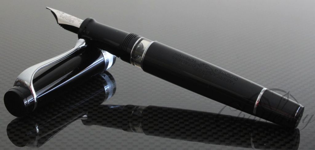 thumbnail image 2 of Aurora Optima Resin Black CT Fountain Pen|Shop Online At |Aurora 2 of 13