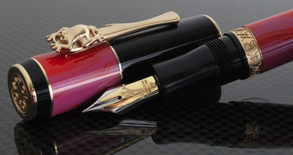 Delta Bri Bri Gold Trim Piston Filler Fountain Pen3