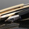 Montblanc Solitaire Gold and Black Fountain Pen2