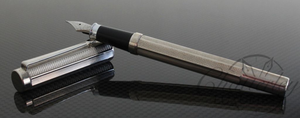 Danitrio Metal Octagonal Pen Silver Fountain Pen