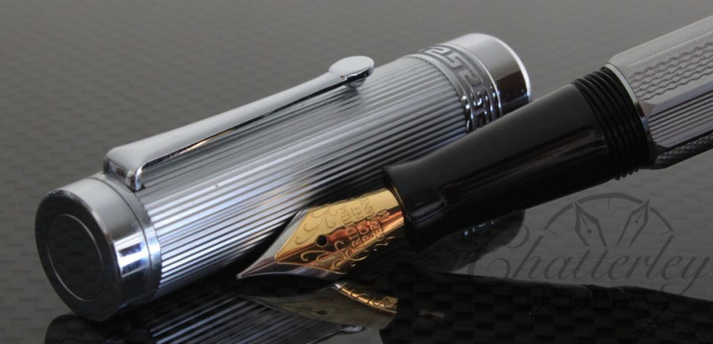 Danitrio Metal Silver Cylinder Fountain Pen2