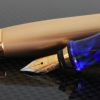 Danitrio Blue Torpedo Pen with Gold Cap