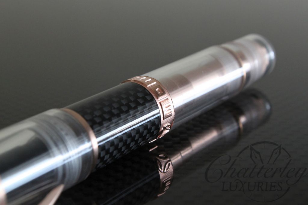 Delta Chatterley Carbon Demo Momo Rose Gold Limited Edition Fountain Pen