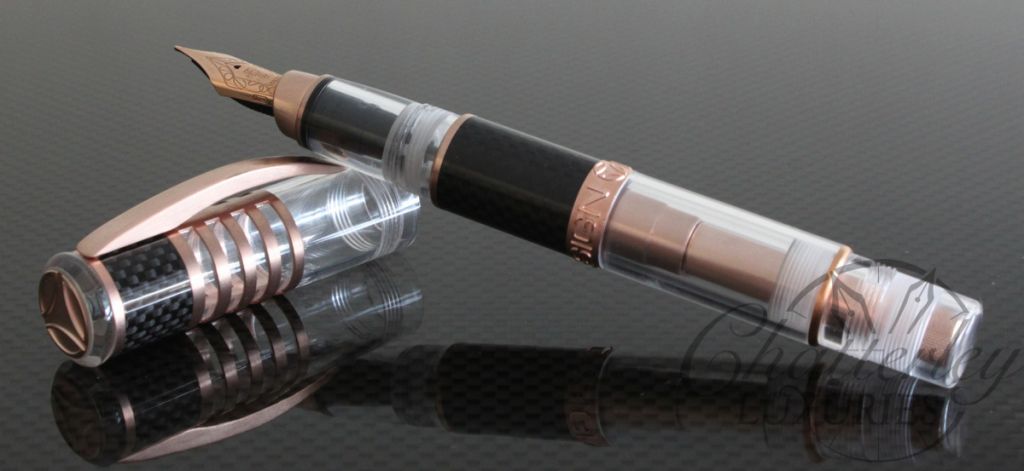 Delta Chatterley Carbon Demo Rose Gold Momo Limited Edition Fountain Pen