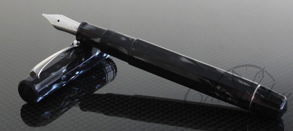 Omas Paragon Gray Striated Celluloid Limited Edition Fountain Pen2