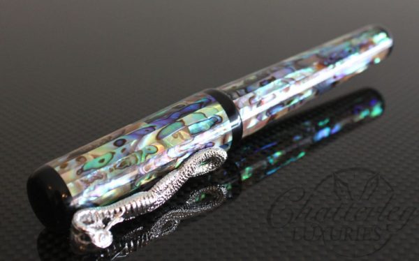 Danitrio Pearlescent MOP Snake Clip Fountain Pen3