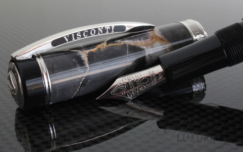 Visconti Limited Edition Marble Imperial Black Fountain Pen/Rollerball Convertible
