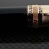 Aurora Optima Deco Rose Vermeil Cap/Black Barrel Fountain Pen Piston Filled Fountain Pen