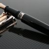 Aurora Optima Deco Rose Vermeil Cap/Black Barrel Fountain Pen Piston Filled Fountain Pen