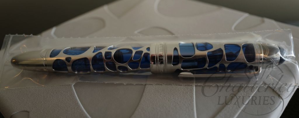 montblanc blue skeleton