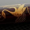 Danitrio Maki-e Ancient Flower Design Tame-nuri on Hakkaku (Octogon) Fountain Pen