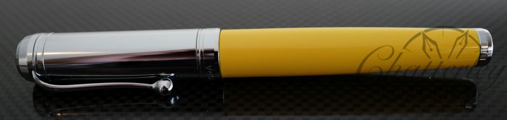 Aurora Talentum Yellow with Chrome Cap Fountain Pen (D11CY)
