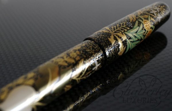 Danitrio Maki-e Spring Flowers Fountain Pen on Takumi with Gold Clip