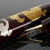 Danitrio Maki-e Dragon and Flower Tame-nuri on Hakkaku (Octogon) Fountain Pen