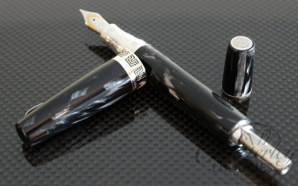 Montegrappa Historia Limited Edition Fountain Pen in Grey Striated Celluloid