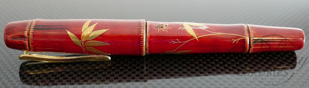 Danitrio Red Bamboo with Maki-e Fountain Pen