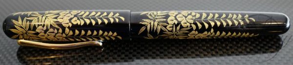 Danitrio Chinkin Vines Fountain Pen on Densho with Gold Clip