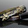 Danitrio Chinkin Hirugao (Bindweed) Fountain Pen on Takumi with Painted Clip