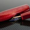 Danitrio Urushi Nashiji-nuri Red on Takumi Fountain Pen with painted clip